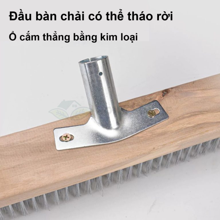 Chổi sắt cầm tay không rỉ chà rửa vệ sinh rong rêu ố vàng nền sân vườn ...