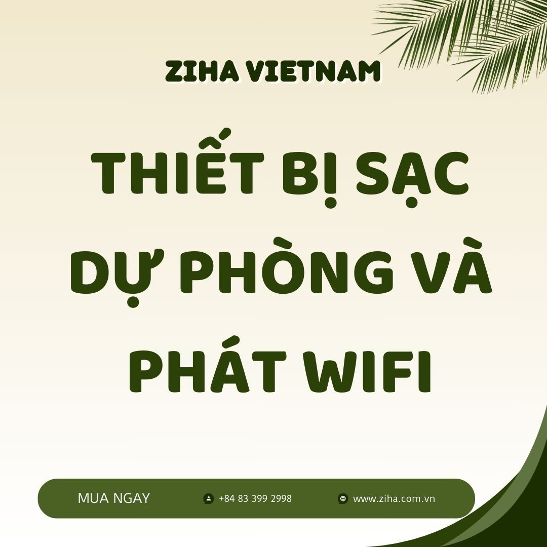 Thiết bị sạc dự phòng và phát wifi